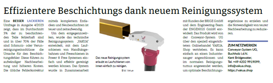 Effizientere Beschichtungs dank neuem Reinigungssystem | BESSER LACKIEREN berichtet